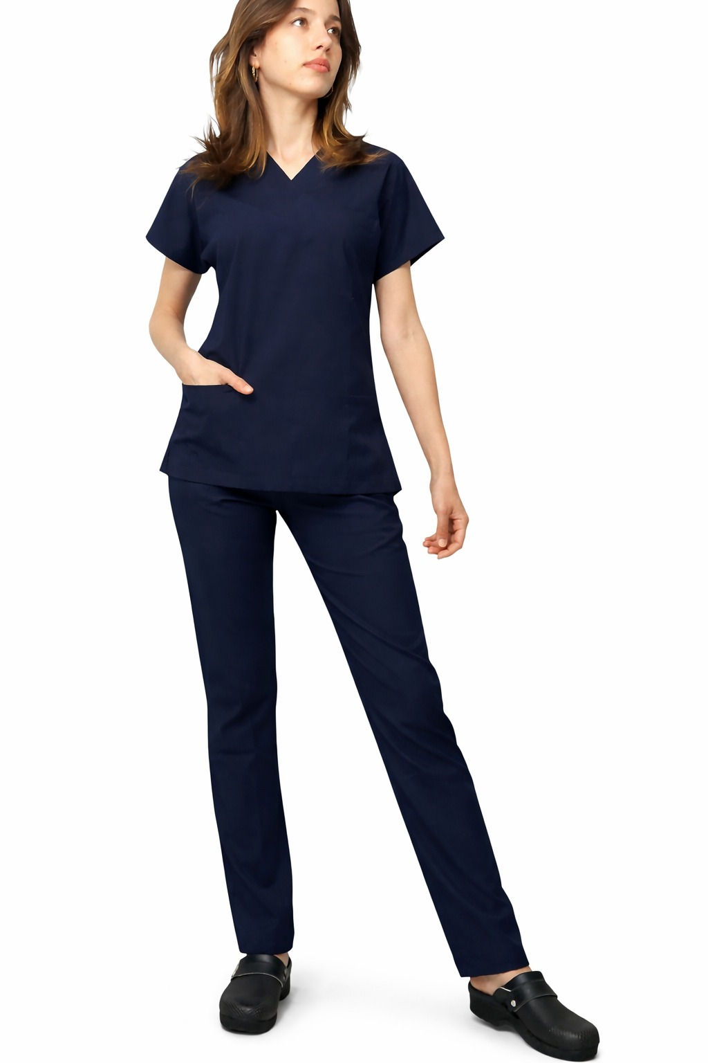 Lacivert Likralı Cerrahi Takım - Scrubs