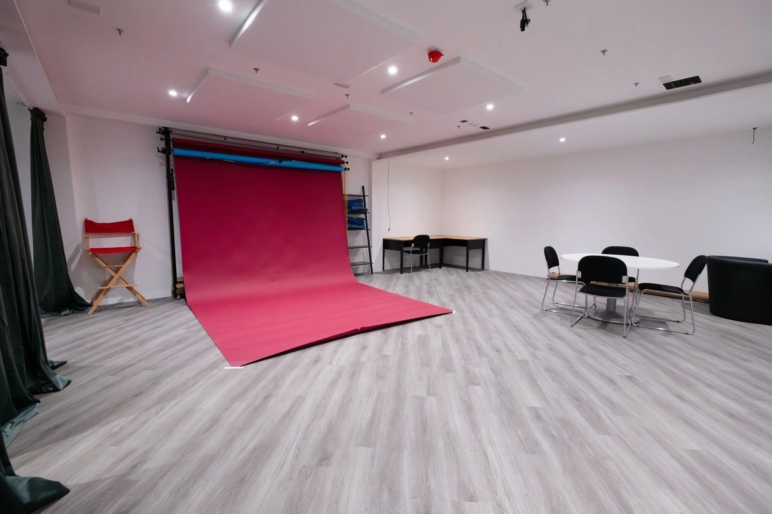 Studio Three compact colourama studio for social media and fashion shoots at Tannery Film Studios