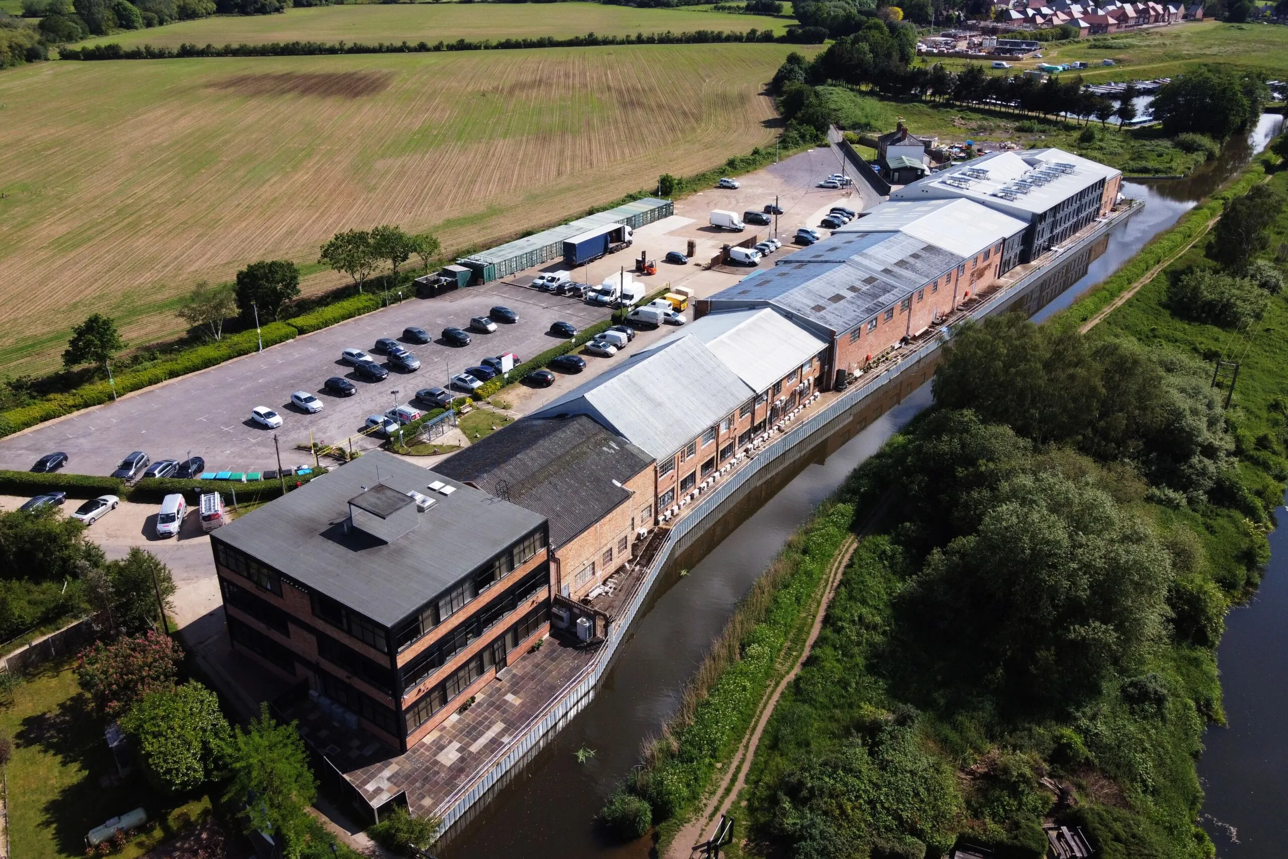 Exterior view of Tannery Film Studios at Tannery Business Park