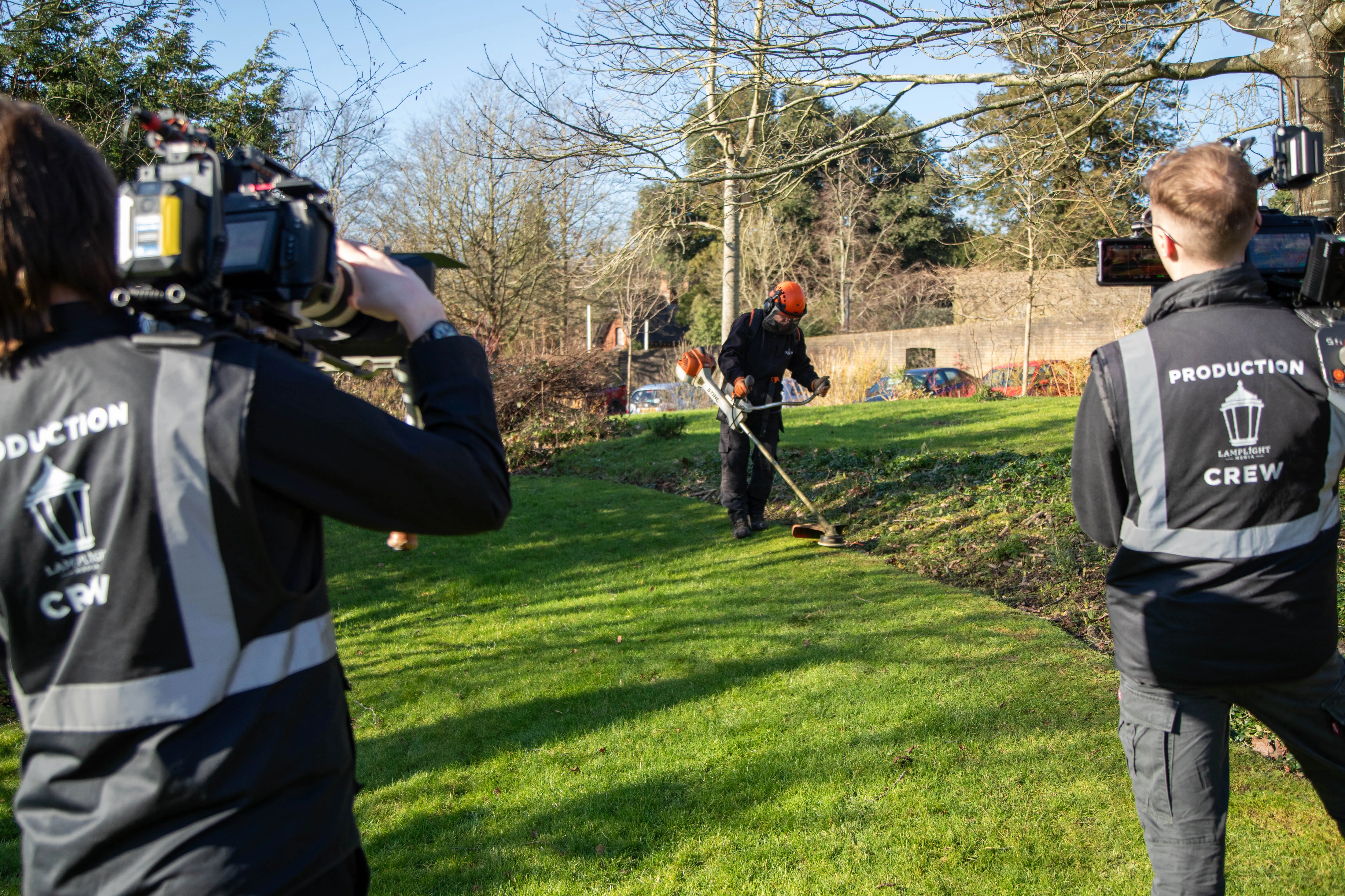 Documentary detail shot from the Surrey Careers Hub production