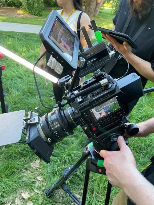 Behind the scenes on the Of the Oak shoot at Kew Gardens