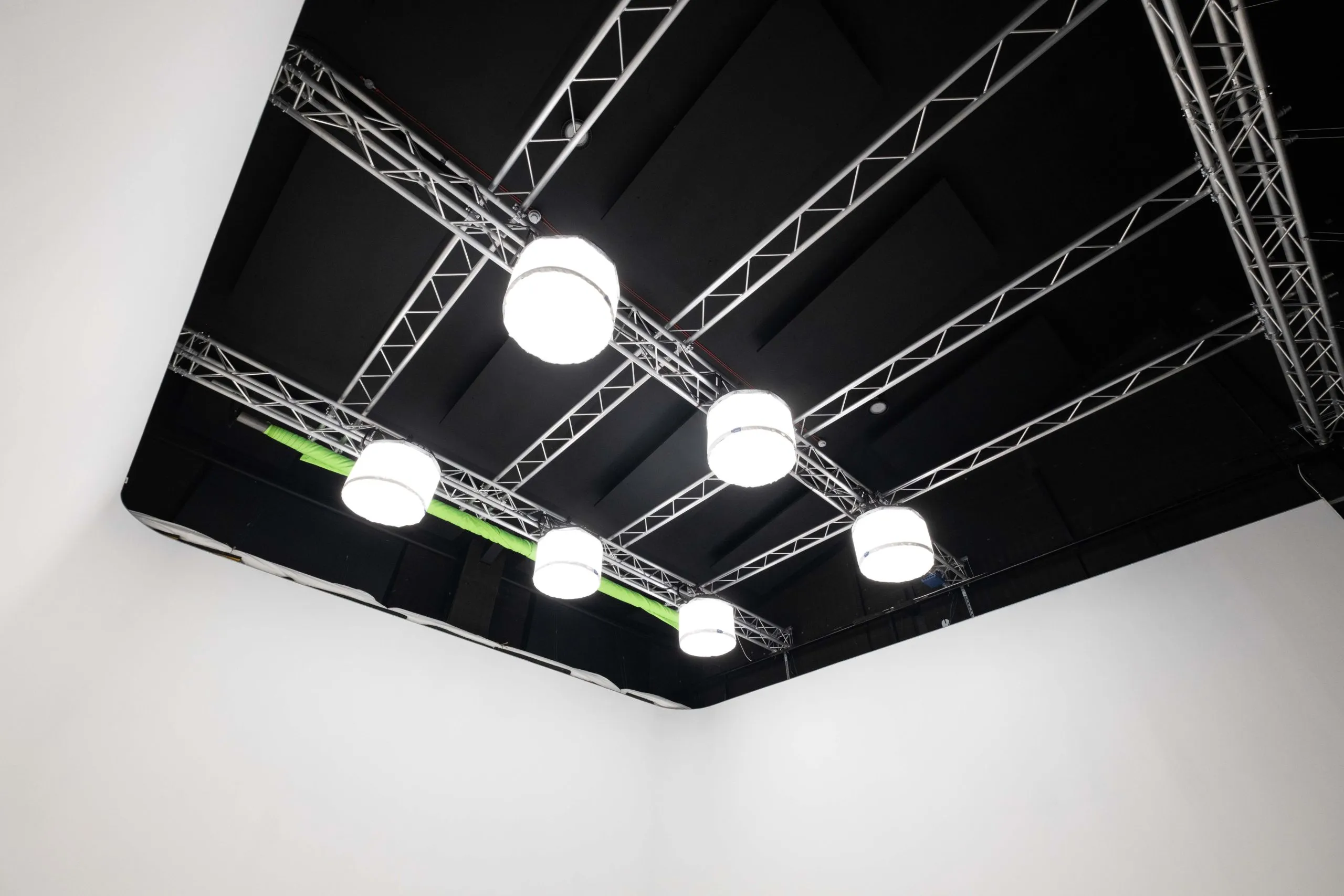 Green room mezzanine in Studio Two at Tannery Film Studios