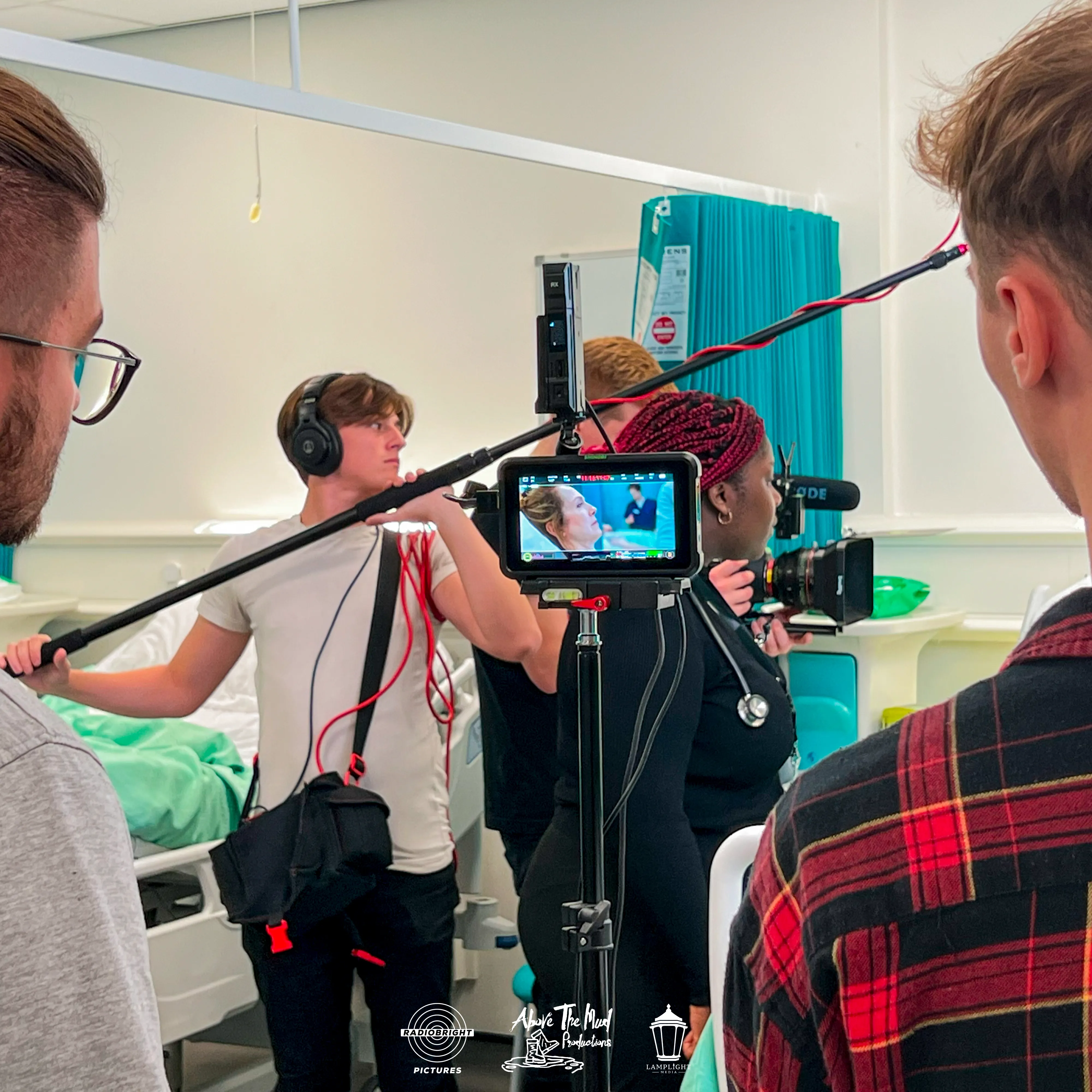 Lamplight Media camera team lighting a scene during the If You Were Me anthology shoot