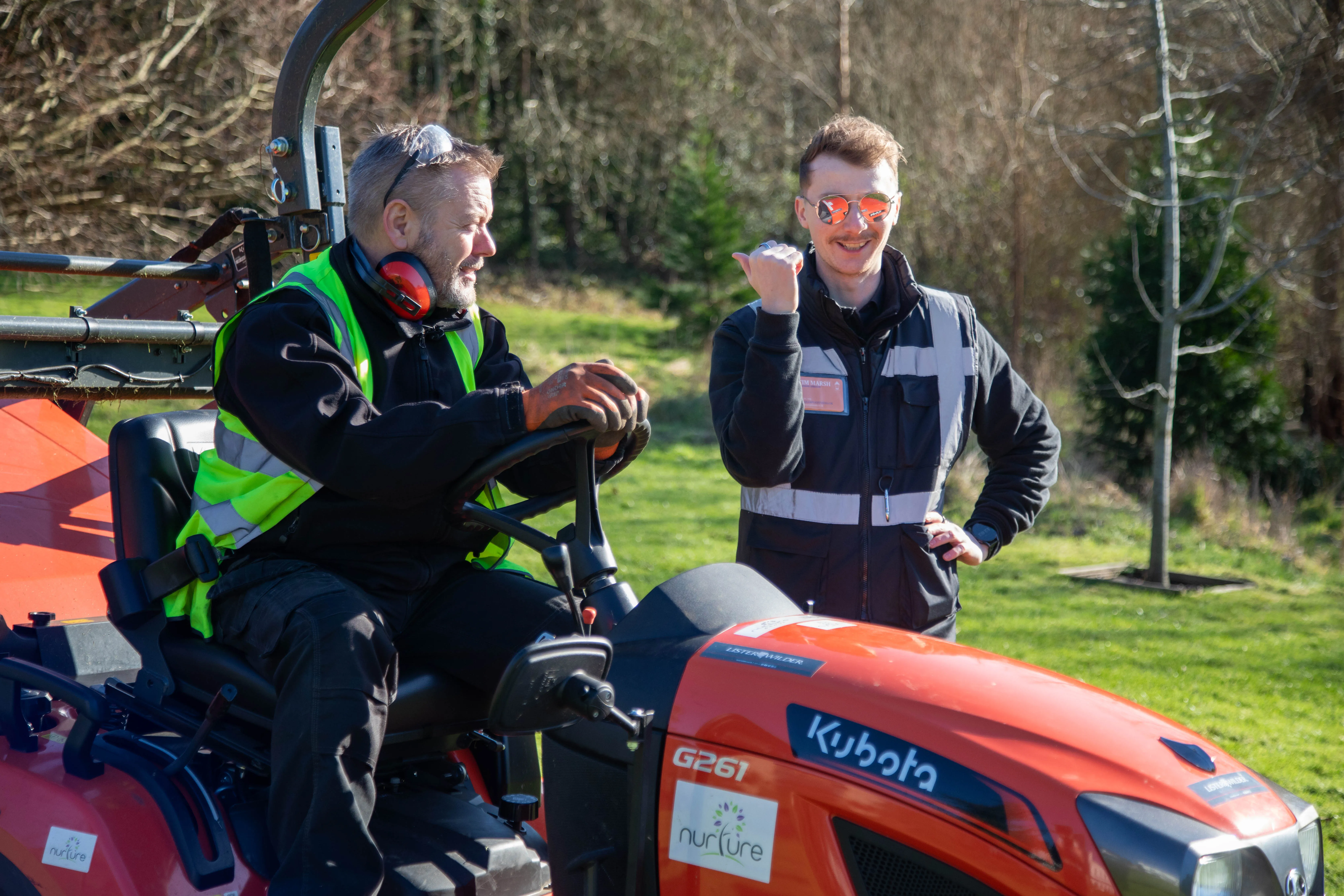 Two key characters interviewed for the Surrey Careers Hub docu-reality film