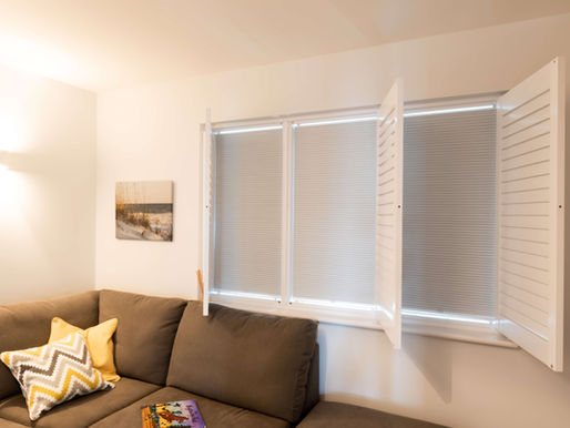 Plantation Shutters with Blinds.