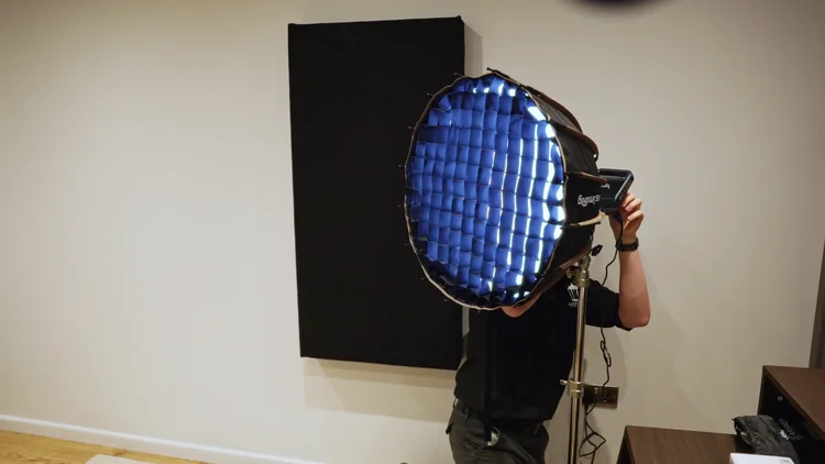 Camera and lighting layout in the bespoke home recording studio