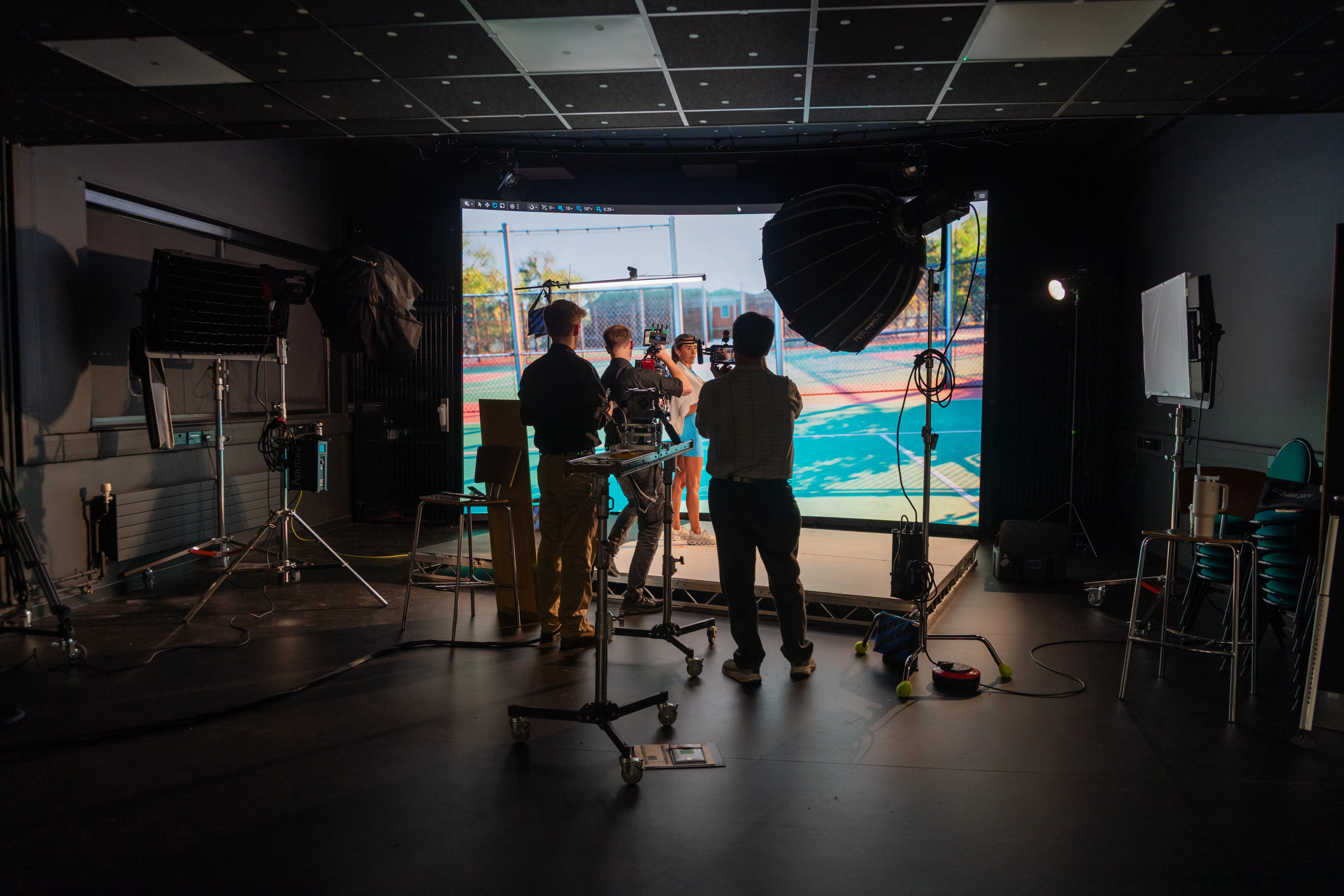 Expansive LED virtual production volume at the Windsor College studio