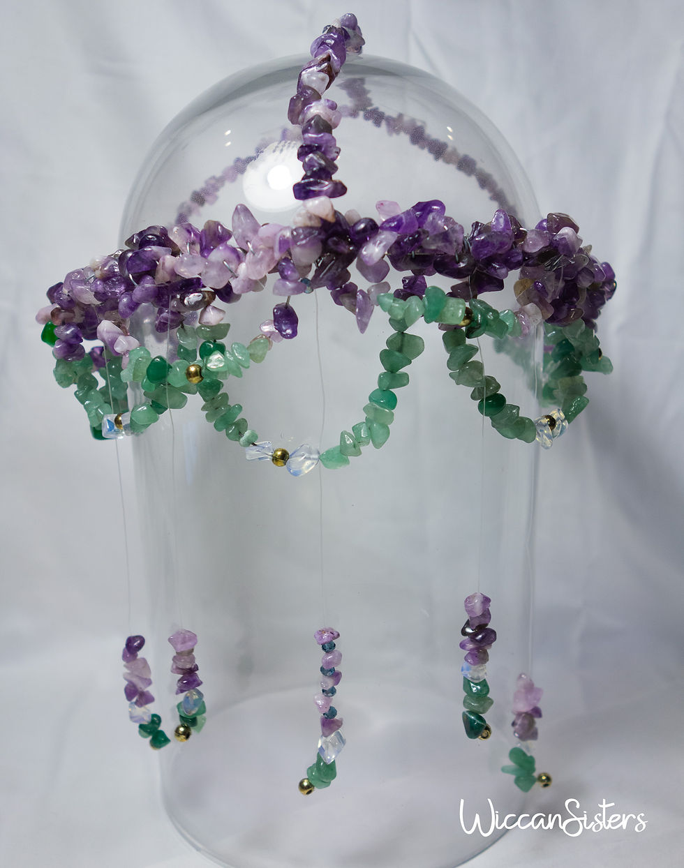 Thumbnail: Tiara de Cristal de Cuarzo, Mágica - Whimsigothic - fairycore - Accesorio Energé