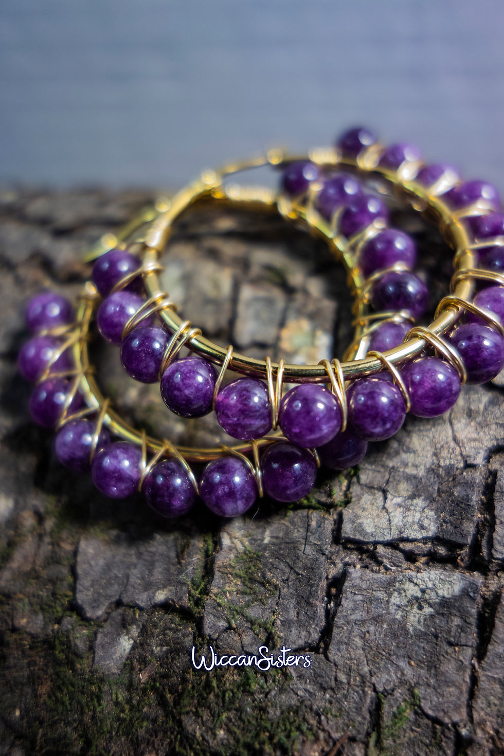 Thumbnail: Pendientes de minerales en forma de aros