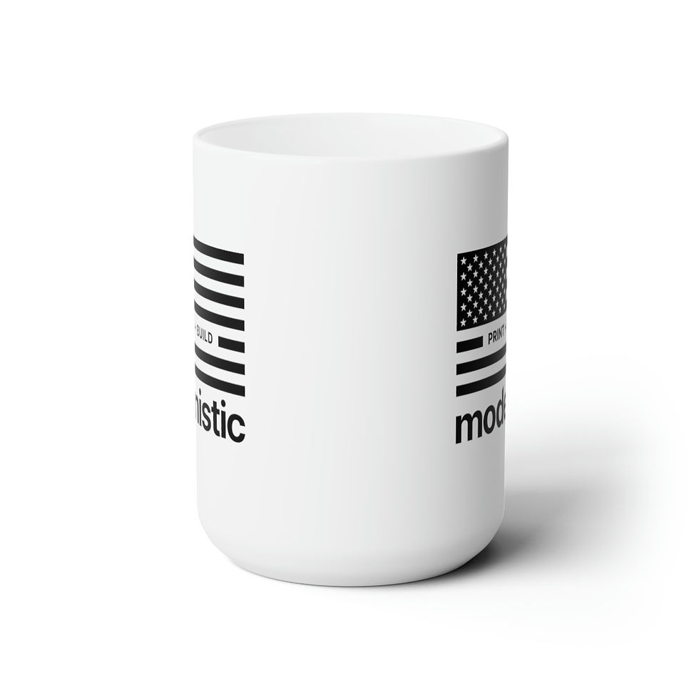 Thumbnail: White Mod Freedom Mug 15oz