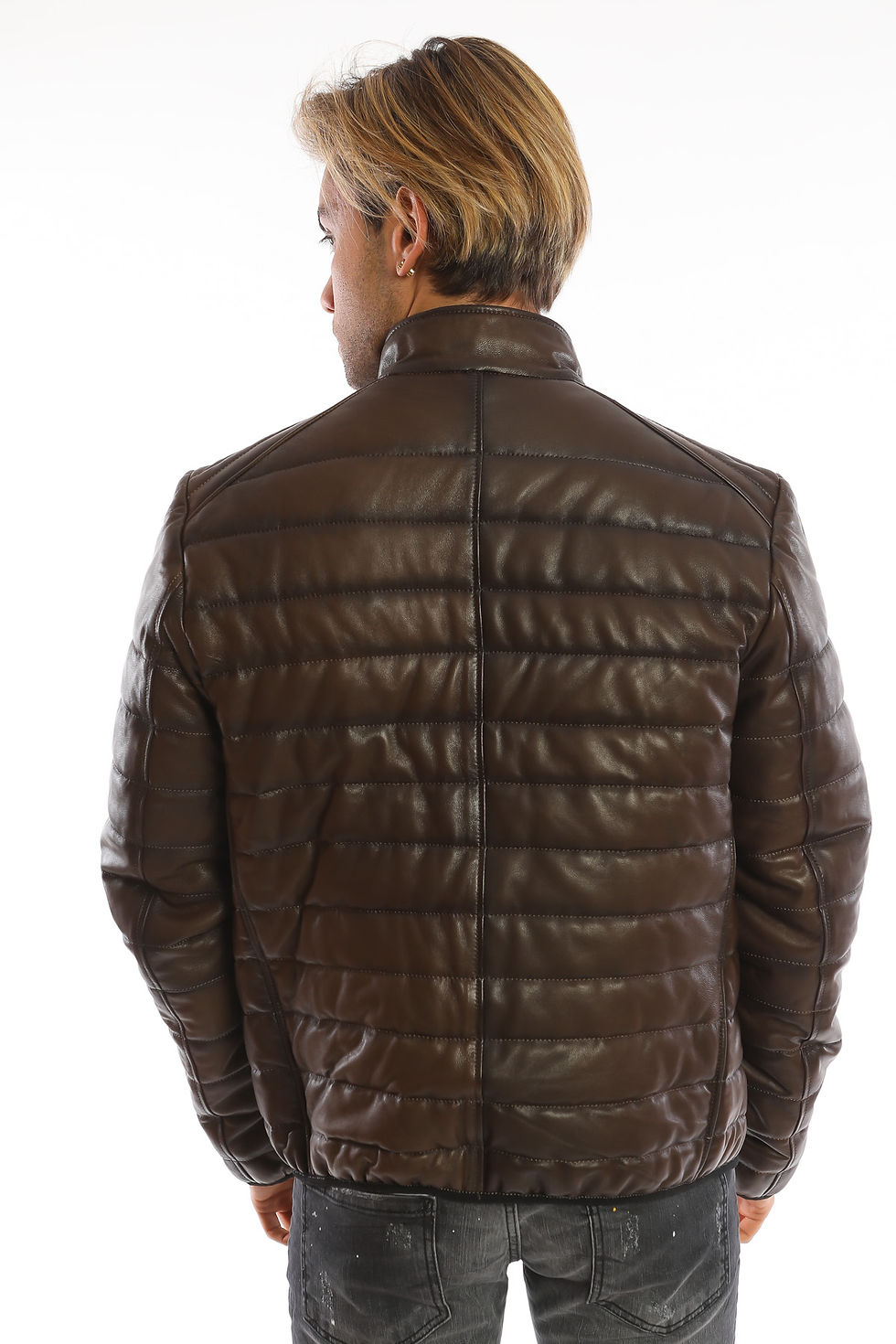 Küçük resim: Şişme Spor Deri Mont