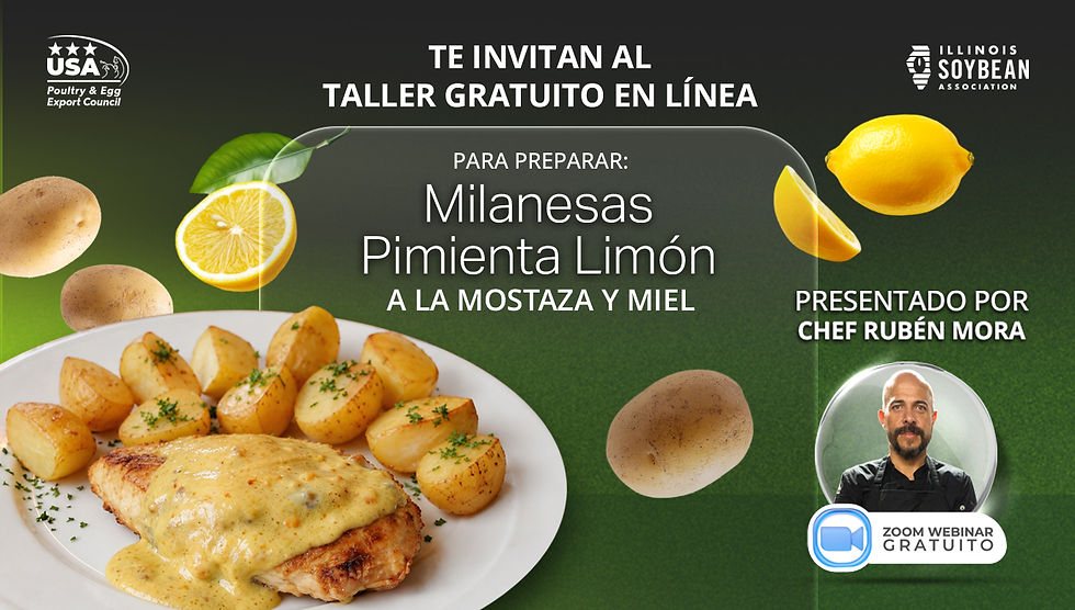 Milanesa Pimienta Limón a la mostaza y miel.