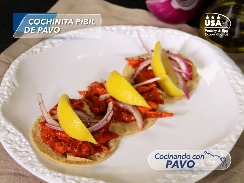 Receta de Tacos de Pavo Pibil.