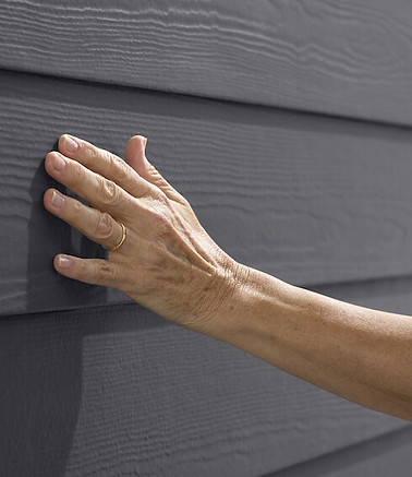 Hardie product on the wall