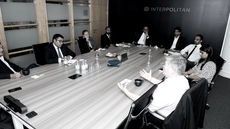 Interpolitan host Peter Cook, British Deputy High Commissioner to Gujarat and Rajasthan