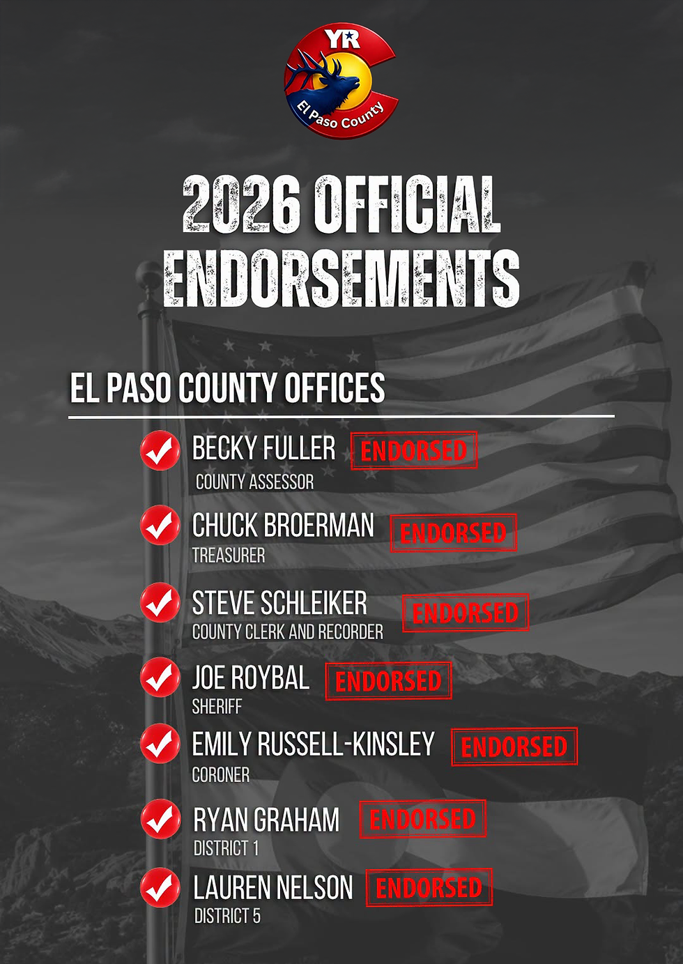 El Paso County Young Republicans Endorse Joe Roybal for Sheriff