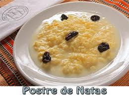 Postre de natas