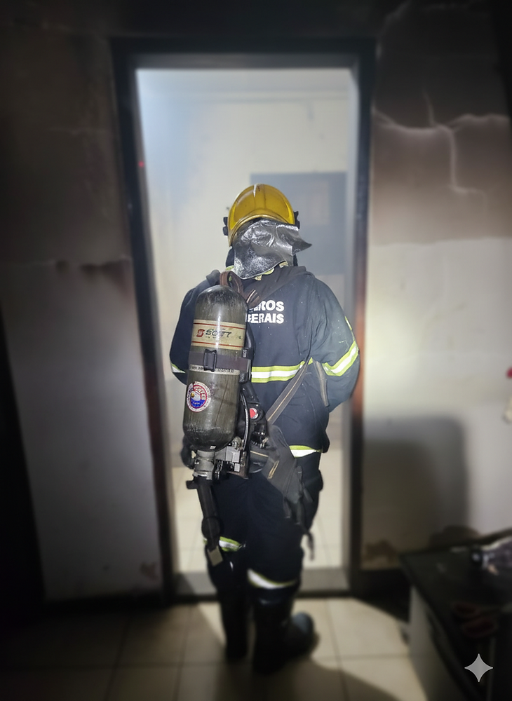 Incêndio atinge residência e provoca danos estruturais no Bairro Amorim, em Araguari