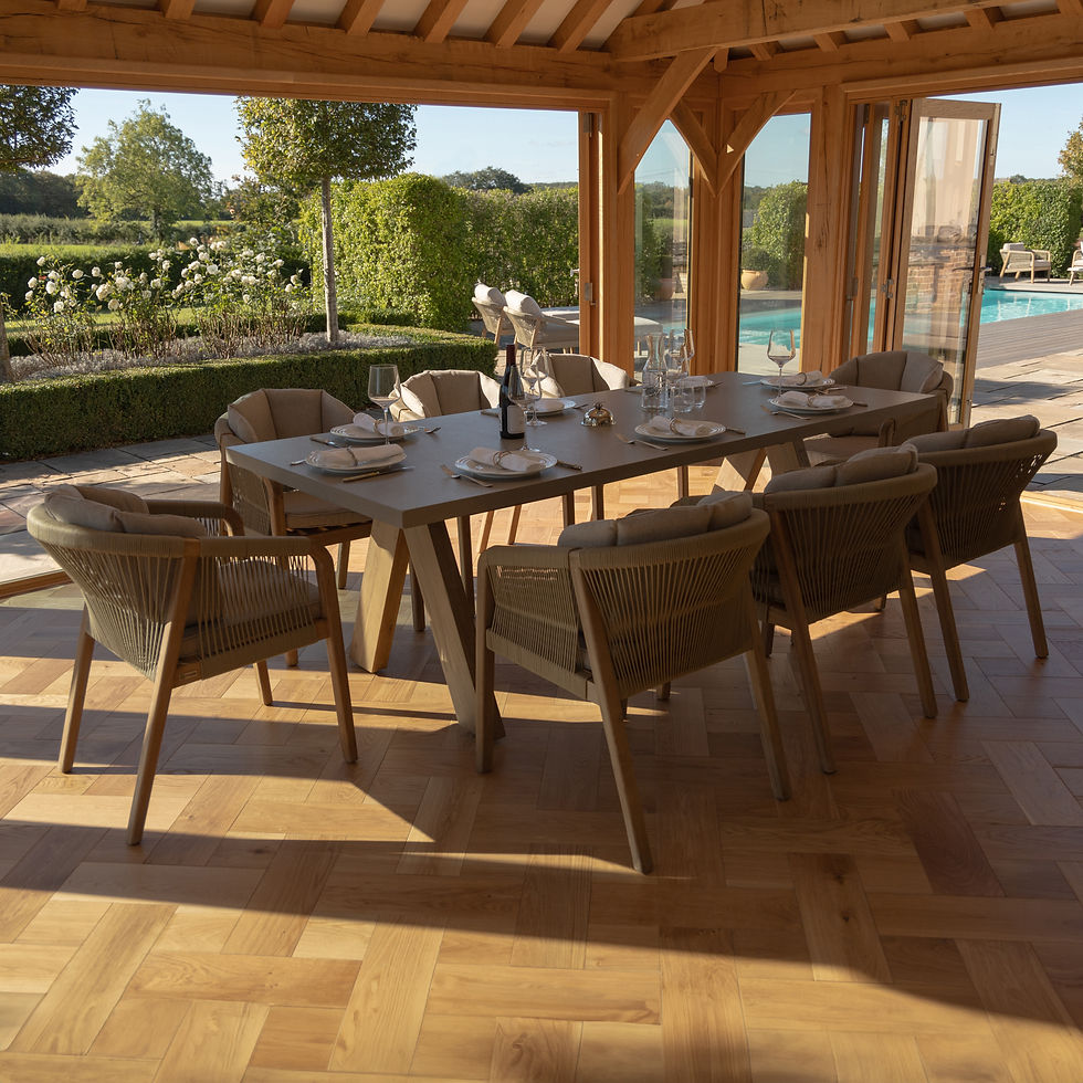 Thumbnail: Martinique 8 Seat Rectangular Dining Set