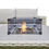 Thumbnail: Chicago Corner Dining Set With Rising Fire Pit Table- Grey