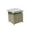 Thumbnail: Chicago Corner Dining Set With Rising Fire Pit Table- Grey