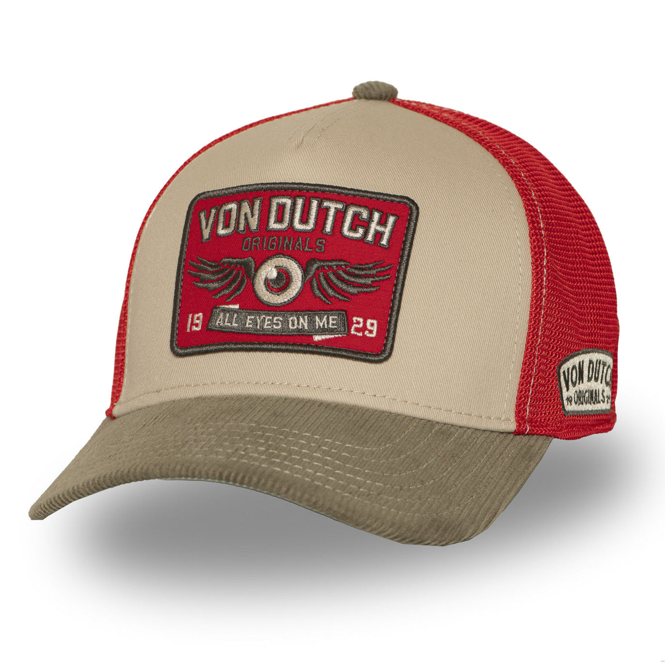 Casquette Vondutch Beige Trucker Snapback SEMI-CURVED