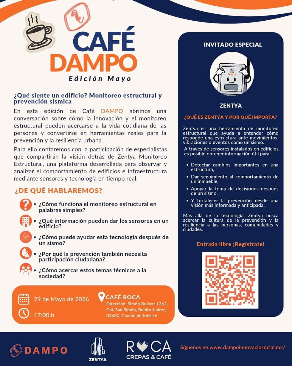 Café DAMPO edición mayo| ZENTYA: cuando los edificios empiezan a “hablar”