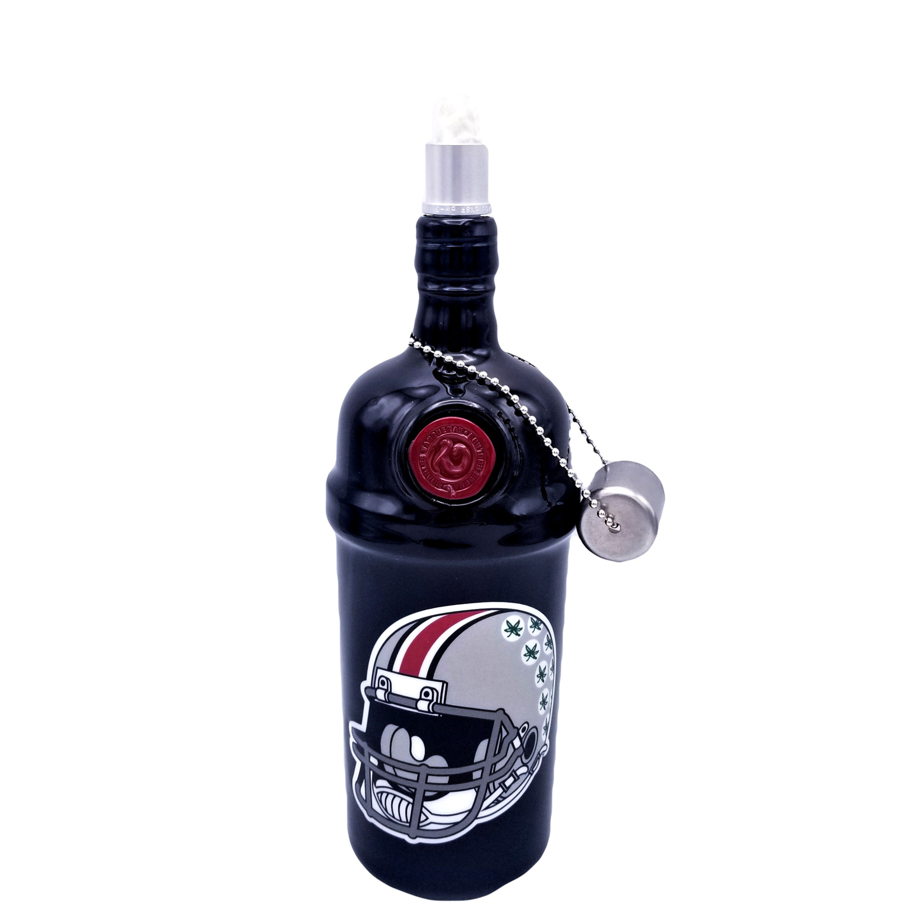 Ohio State College Football Tiki Torch - Liquor Bottle