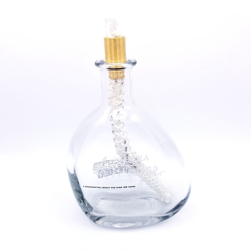 el Mayor Tequila Tiki Torch - Liquor Bottle