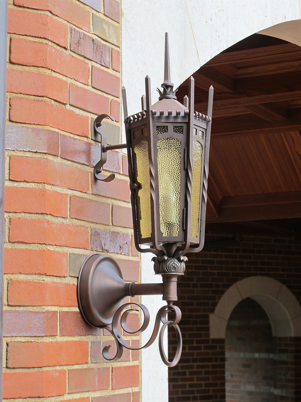 Gothic Tudor wall sconce