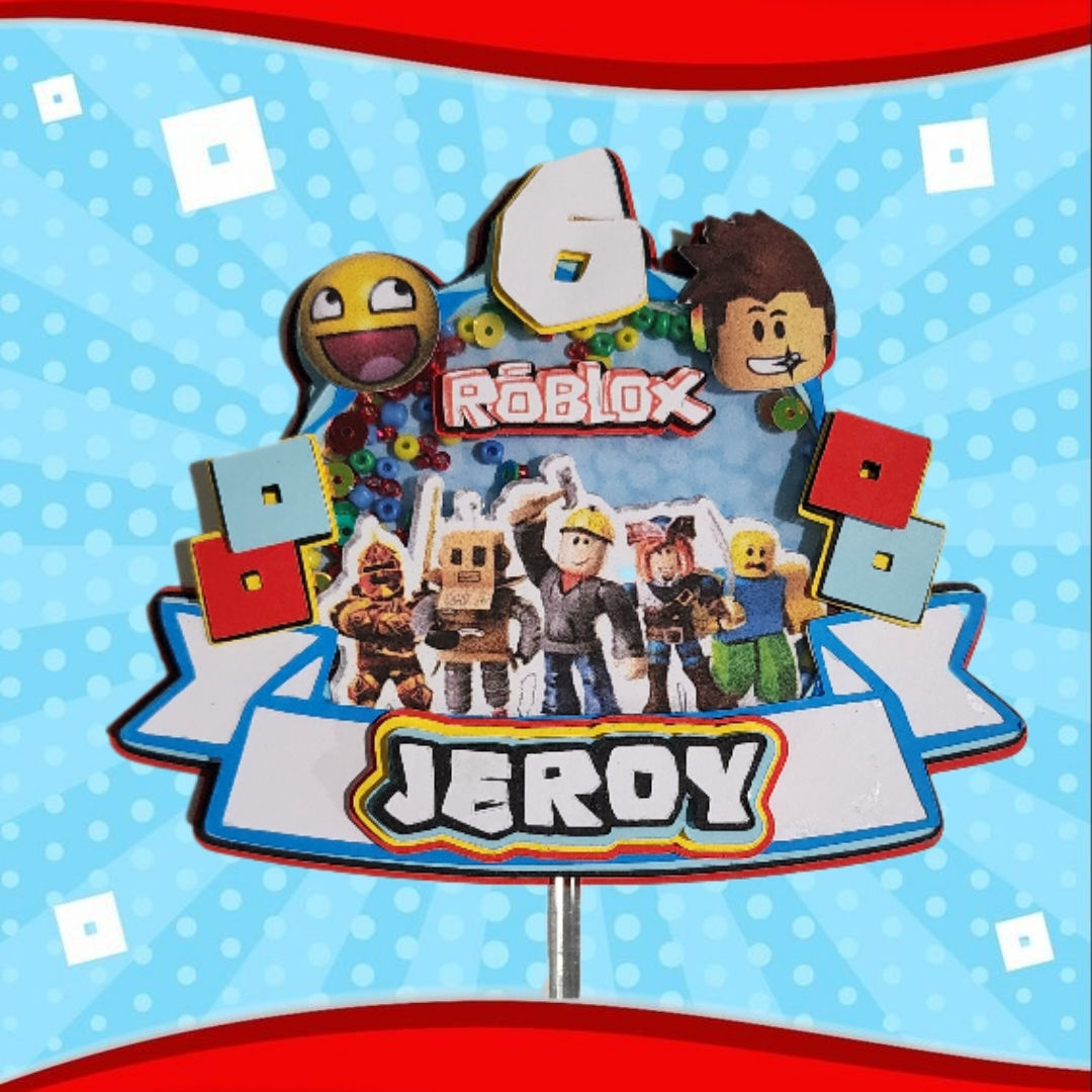 Roblox Cake Topper
