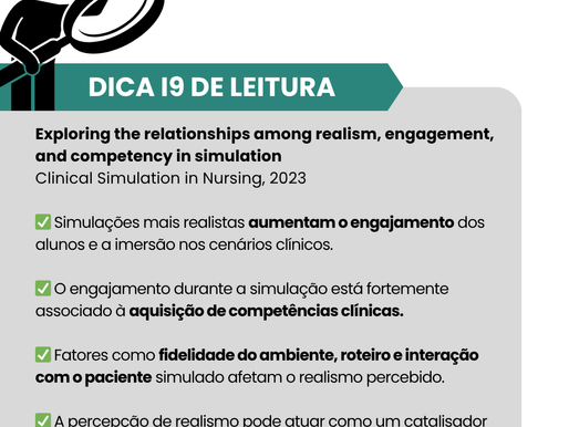 Sugestão de leitura: explorando as relações entre realismo, engajamento e competência na simulação