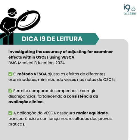 Sugetão de leitura: o impacto de diferentes avaliadores nos OSCEs