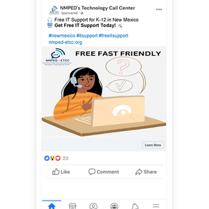 Free IT Support Awareness Ad
Nunex Enterprises, NMPED-ETCC