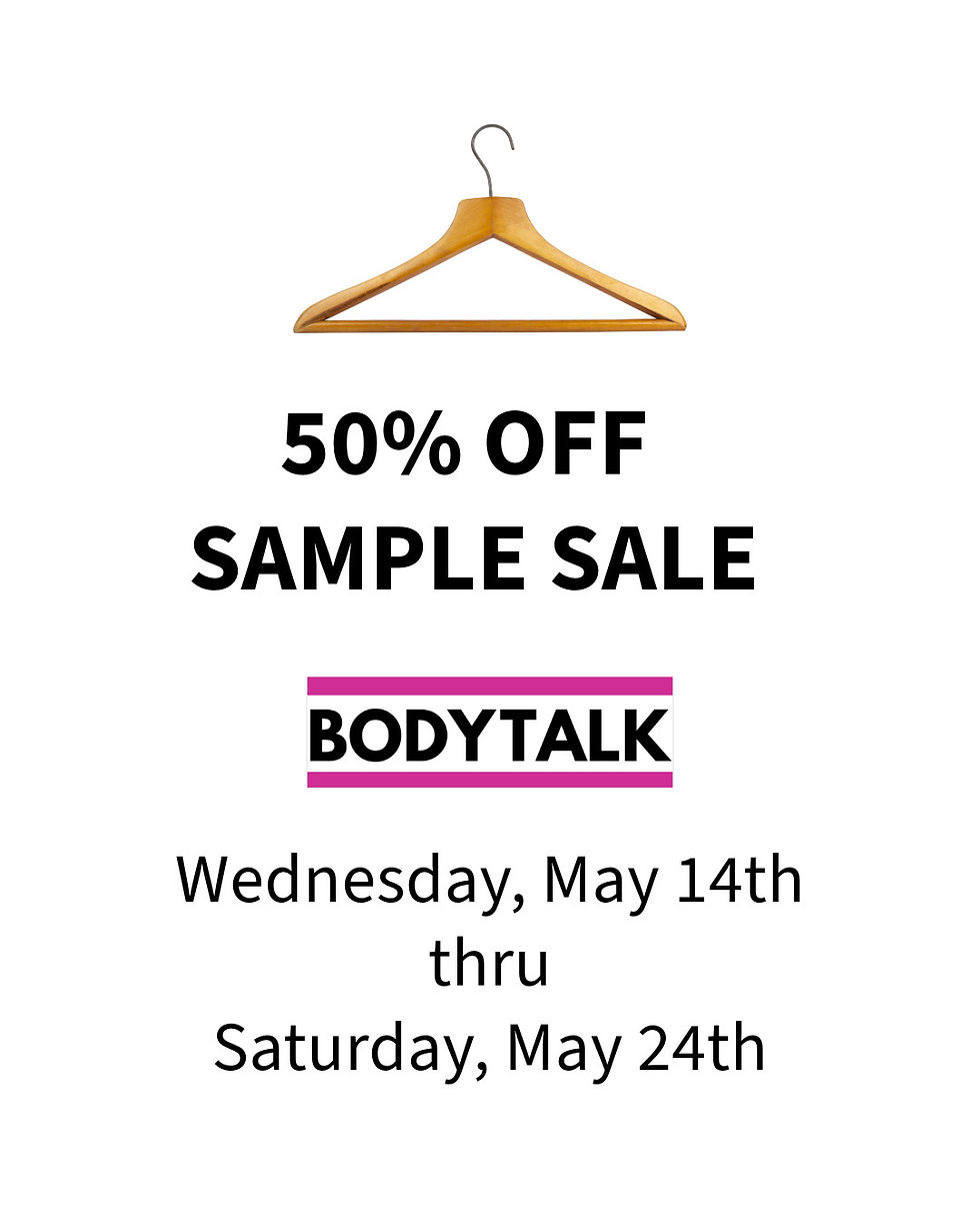 50% off Spring Sample Sale!