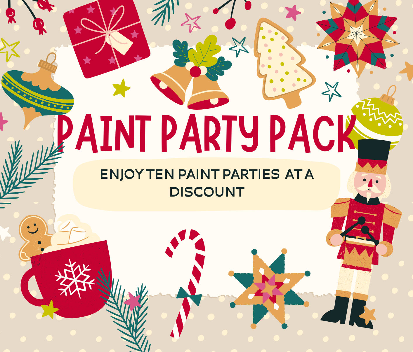 PAINT PARTY PACK – 10 TICKETS
