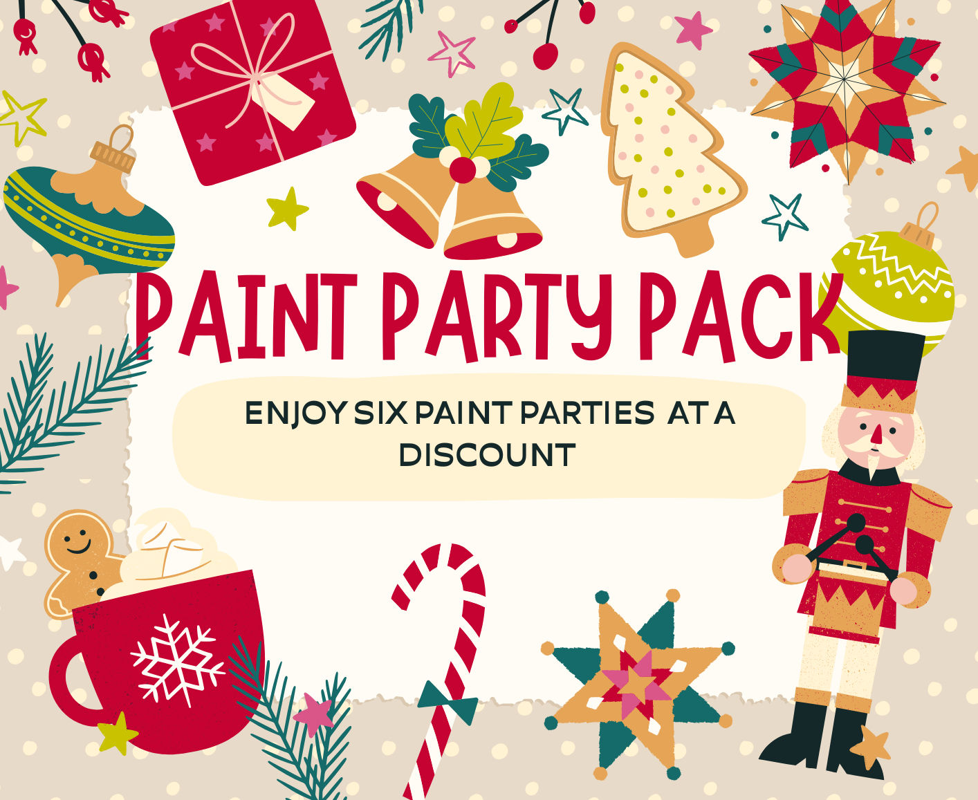 PAINT PARTY PACK – 6 TICKETS
