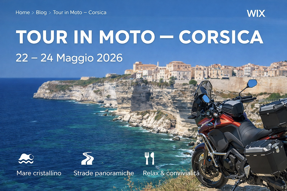 🏍️ Tour in Moto – Corsica (22–24 Maggio 2026)