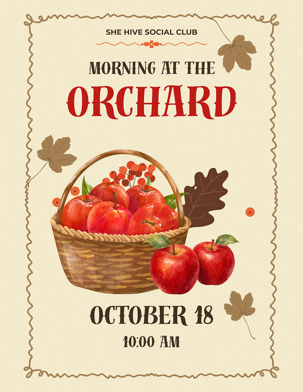 MEMBER EVENT- Morning at the Orchard