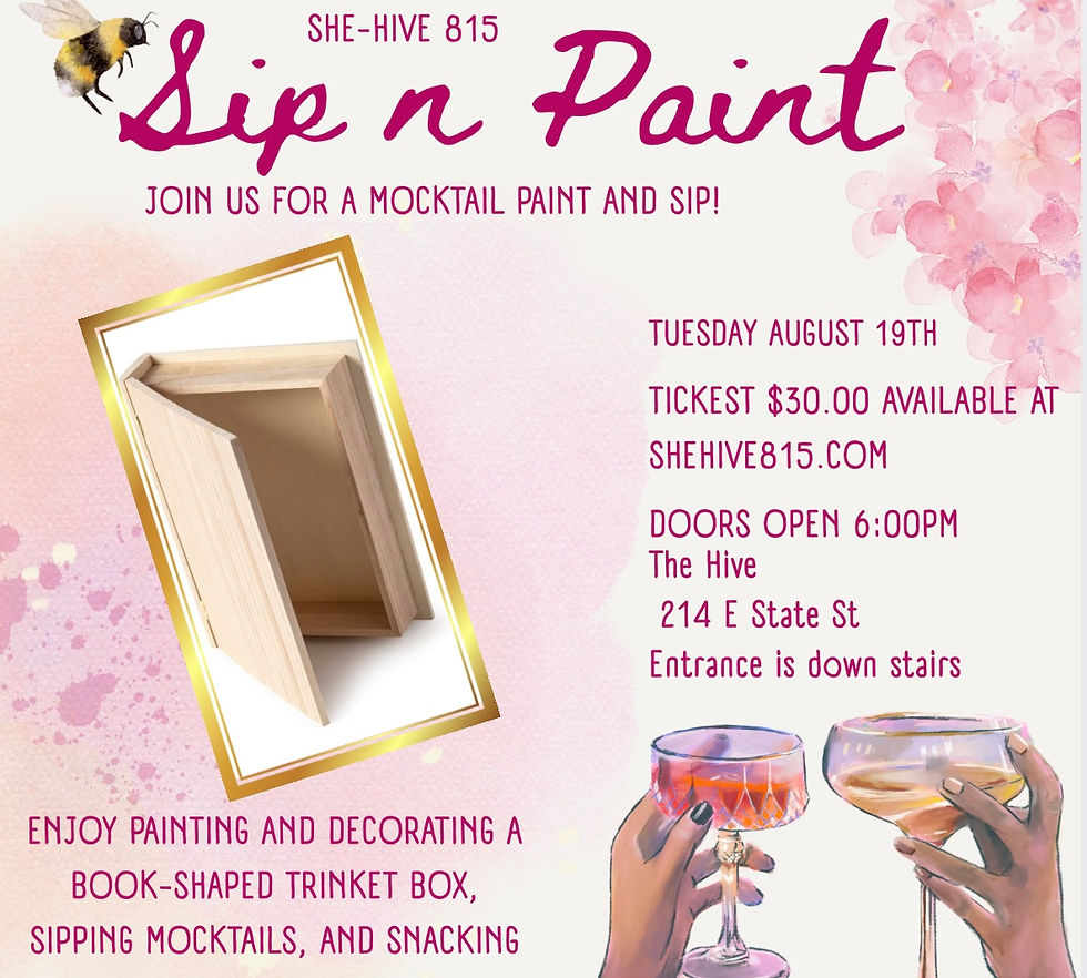 Mocktail Paint & Sip - Book Trinket Box