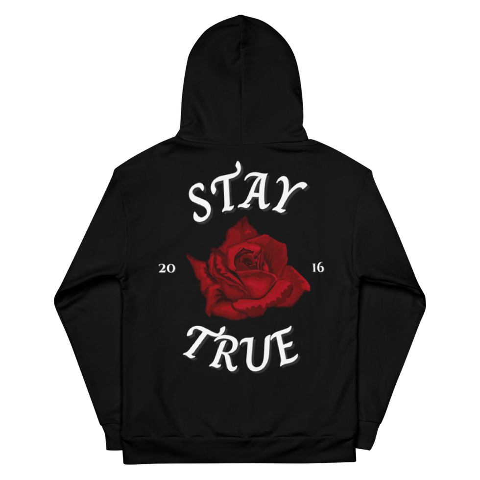 Thumbnail: Stay True Black Roses Unisex Hoodie