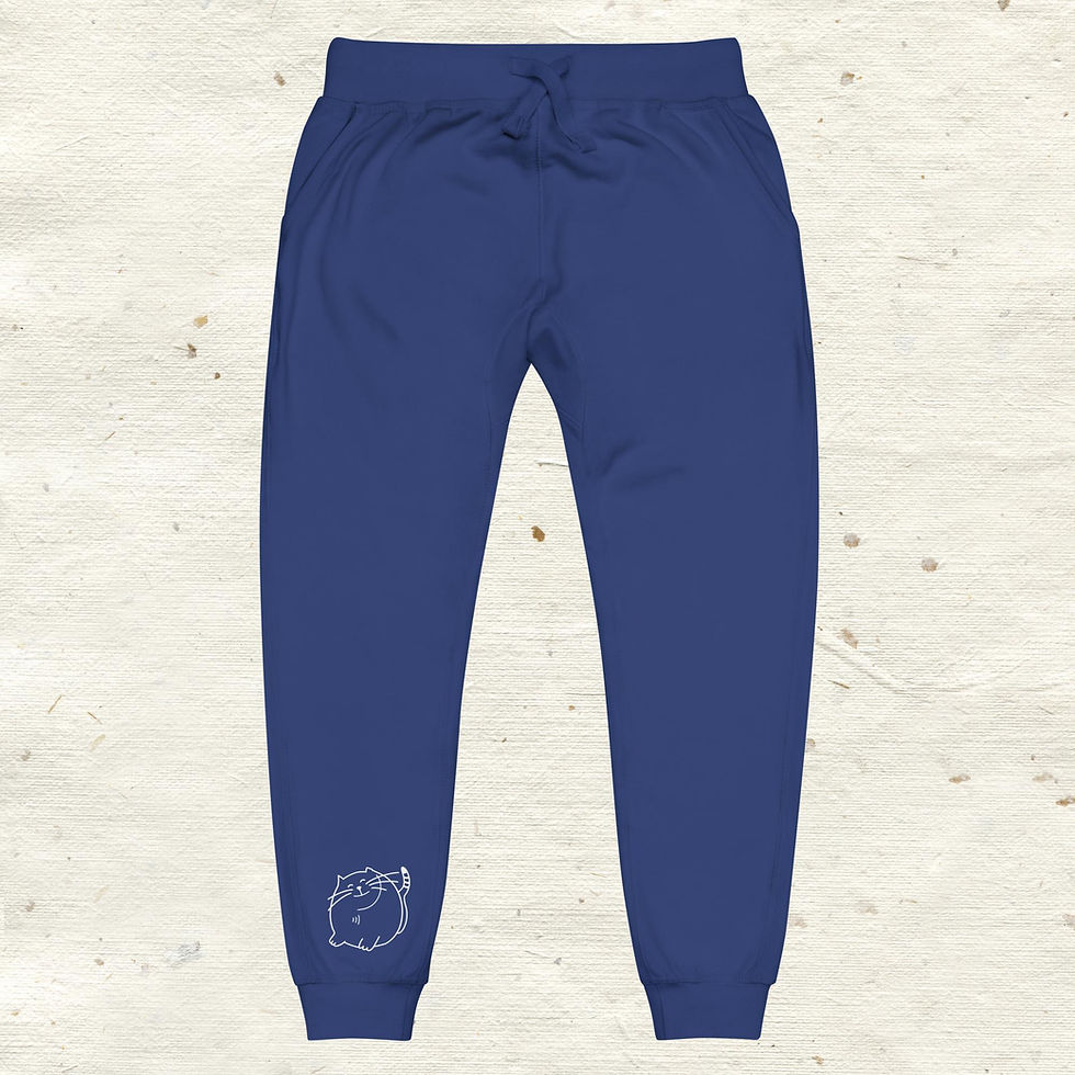 Thumbnail: Happy Cat Unisex fleece sweatpants