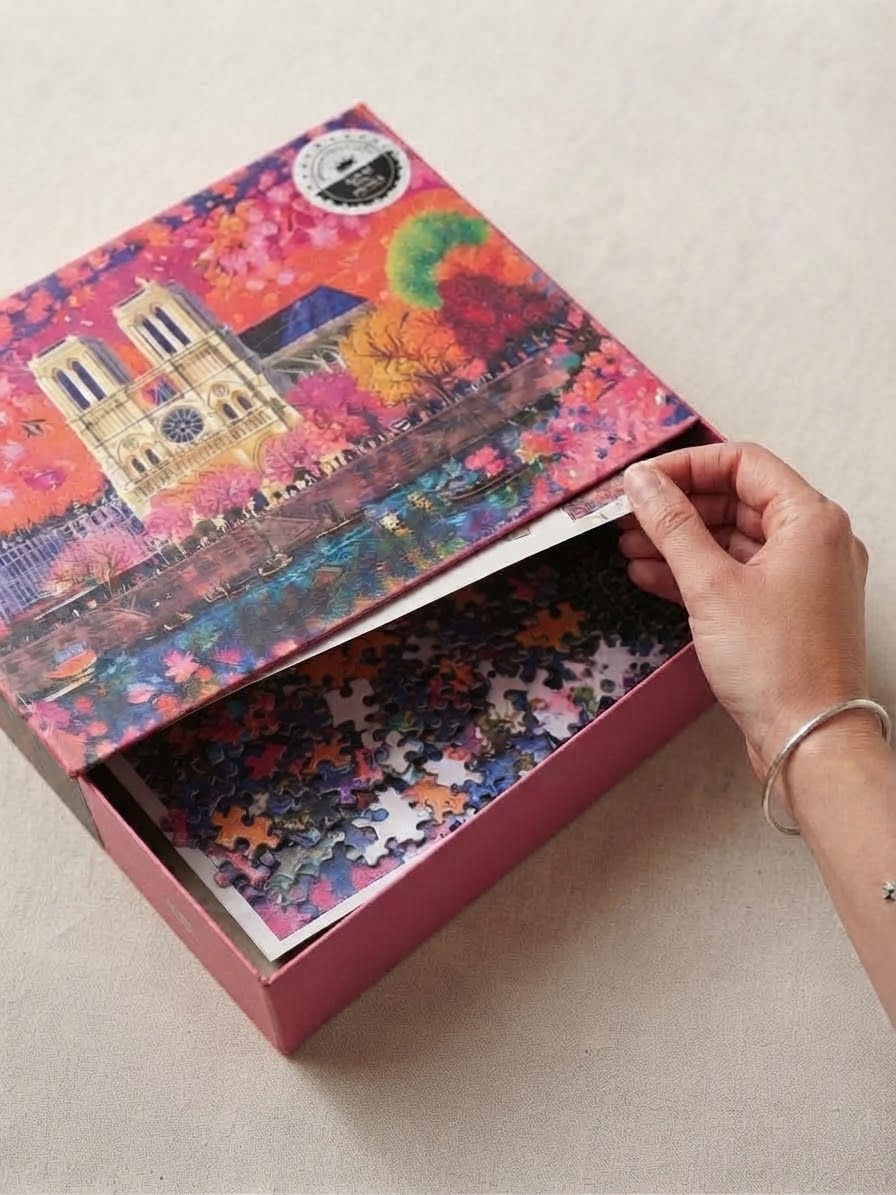 Spring in Cherry Blossoms 500-Piece Foil Puzzle