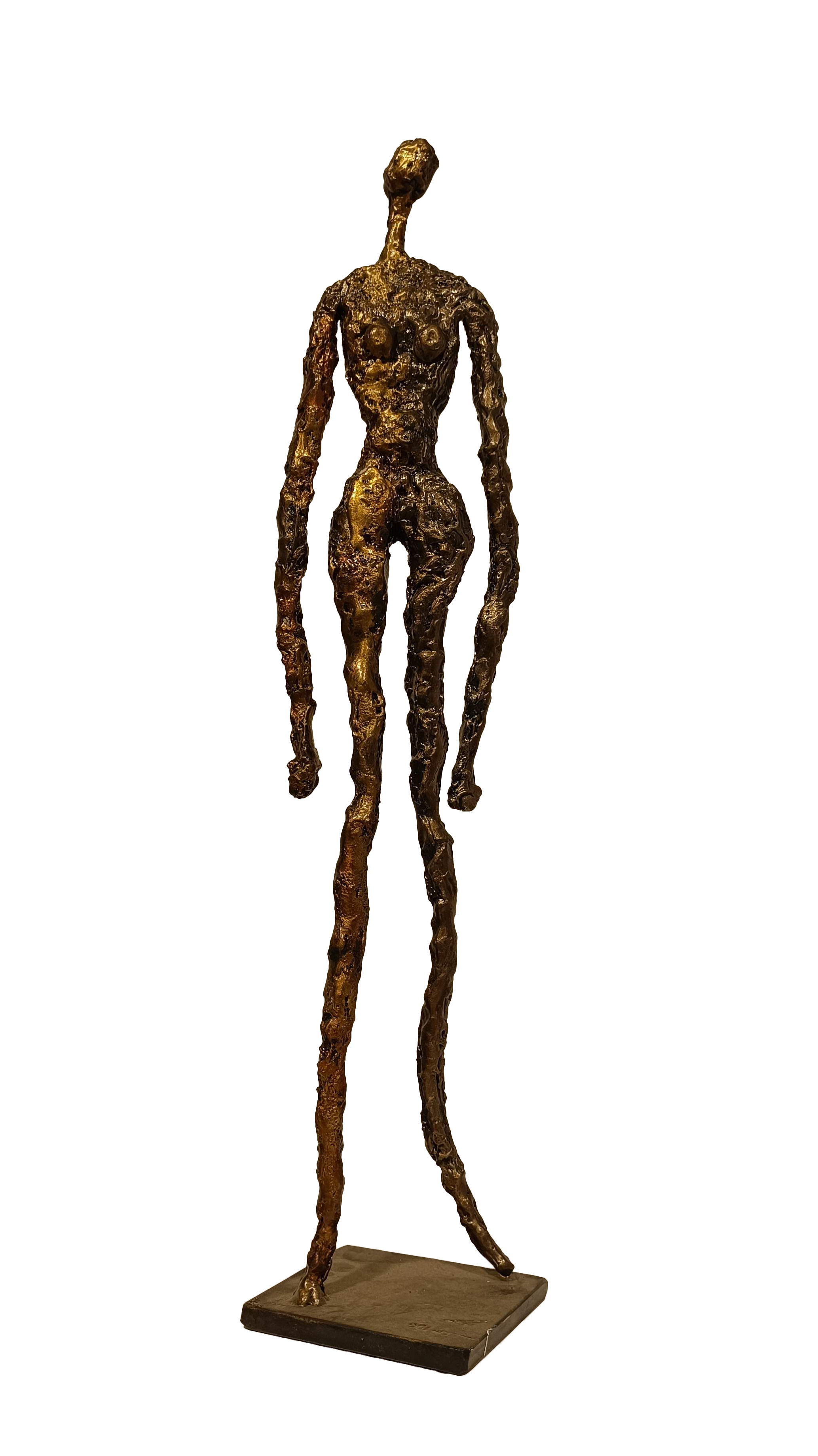 An iron and brass sculpture created by Rami Ater in 2023