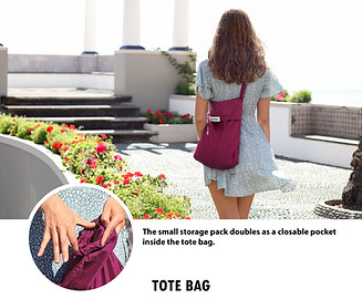 Tote bag with pocket