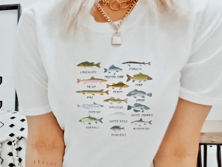 Freshwater Fish 100 Different Types Shirt