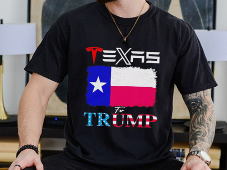 Tesla and Twitter Texas for Trump shirt