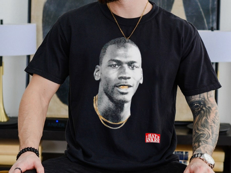 Michael Jordan Gold mouth shirt