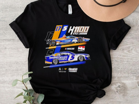 Shop the Stylish Men’s Kyle Larson 2024 H1100 Indy 500 and Coke 600 Shirt