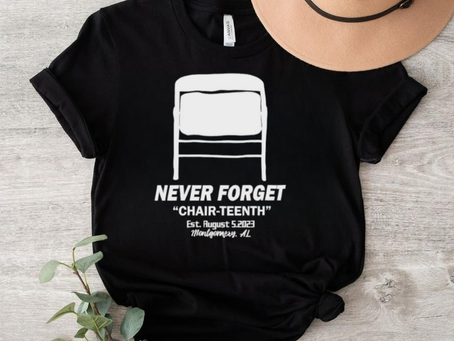 Men’s Folding chair never forget chair teenth Montgomery Al shirt